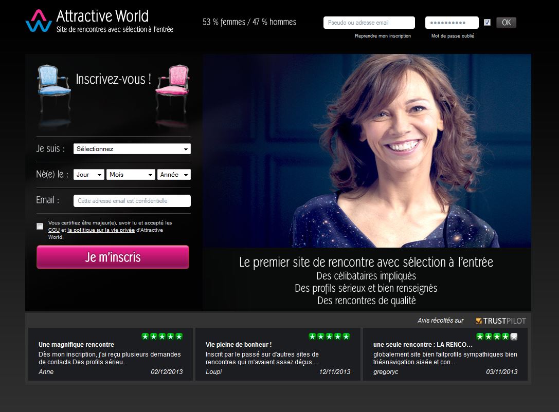 site de rencontre atractive world